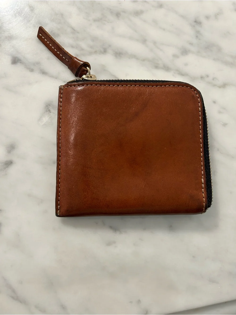 Clare V. Corner Zip Wallet in Miel